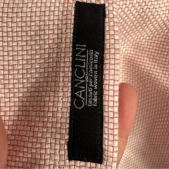 MENS. Hugo Boss Slim Fit Tailored Shirt - Light Pink Checkered Pattern EUC - Picture 6 of 7